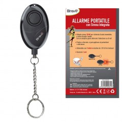 Discover BRAVO Allarme Portatile con Sirena Integrata da 105dB Pratico e Discreto | Black details
