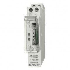 Product image BRAVO Interruttore Orario Analogico per Quadro Elettrico DIN 24h Verticale