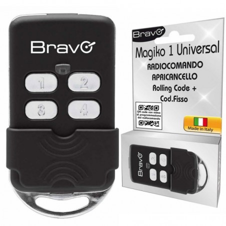 Photo of Bravo MAGIKO 1 Telecomando Universale Programmabile Radiocomando Apri-Cancello Rolling Code Autoapprendente 433/868Mhz
