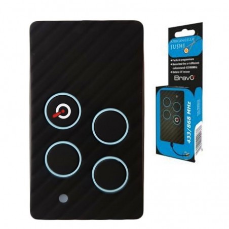 Product image Bravo SUSHI Telecomando Universale Programmabile Radiocomando Auto-Apprendente 433/868Mhz