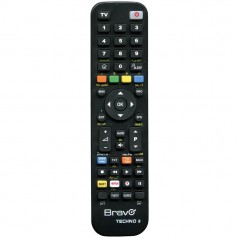 Bravo Telecomando Programmabile TECHNO 3 a Tre Banchi di Memoria Per TV, DTT, VCR, DVD, SAT o SKY