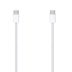 Apple Cavo USB-C a USB-C per Linea iPhone 15 MQKJ3ZM/A | Ricarica Veloce 60W | 1 Metro | in Tessuto | Bulk