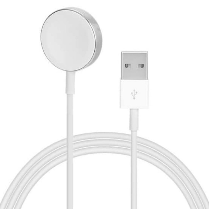 Cavo di Ricarica Magnetica Per Apple Watch iWatch Charging Cable | 1 Metro | Bianco | Bulk
