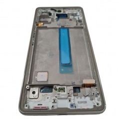 OLED LCD Display (FULL SIZE) + Frame For Samsung Galaxy A536 A53 5G | White