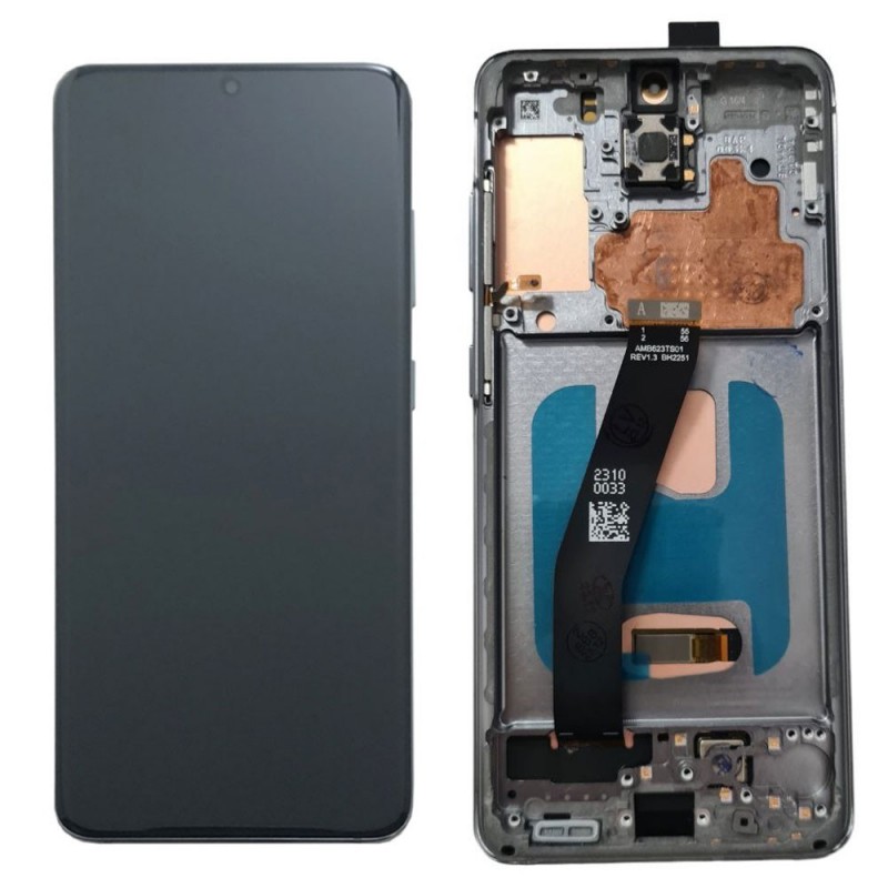 Display LCD OLED (FULL SIZE) + Frame Per Samsung Galaxy S20 SM-G980 - S20 5G SM-G981 Nero Display LCD OLED (FULL SIZE) + Frame Per Samsung Galaxy S20 SM-G980 - S20 5G SM-G981 Nero