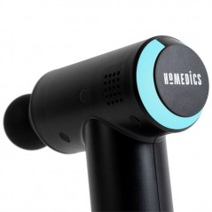 Foto di HoMedics Pistola Massaggiante Portatile per Fisioterapia Con 3 testine Ricaricabile | Nero - HoMedics