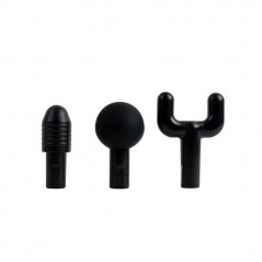 Discover HoMedics Pistola Massaggiante Portatile per Fisioterapia Con 3 testine Ricaricabile | Nero details