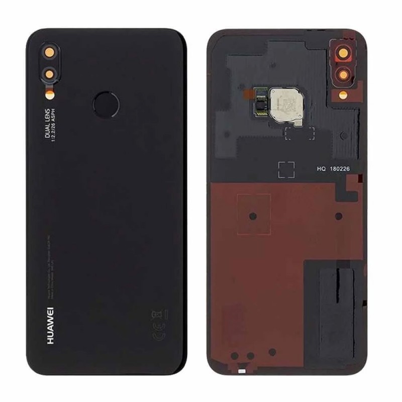 Huawei Original Back Cover Service Pack with Camera Frame P20 Lite 2018 ANE-LX1 ANE-LX2 | Black