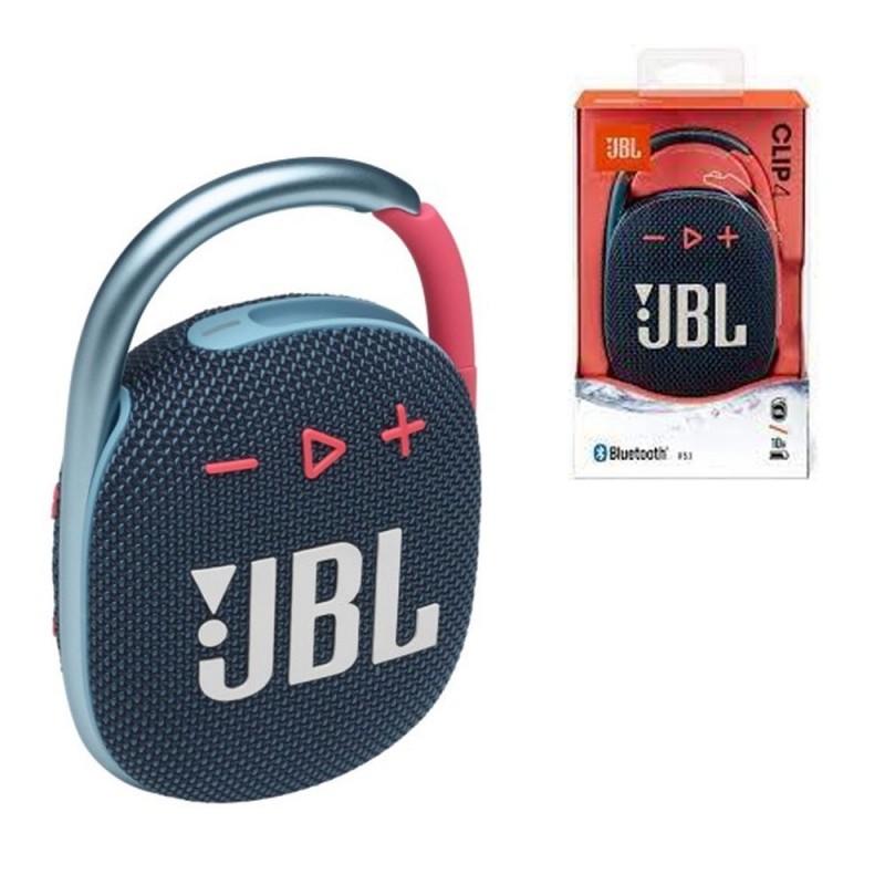 JBL CLIP 4 Bluetooth Speaker Portable Case Waterproof and Dustproof IP67 | Blue Pink