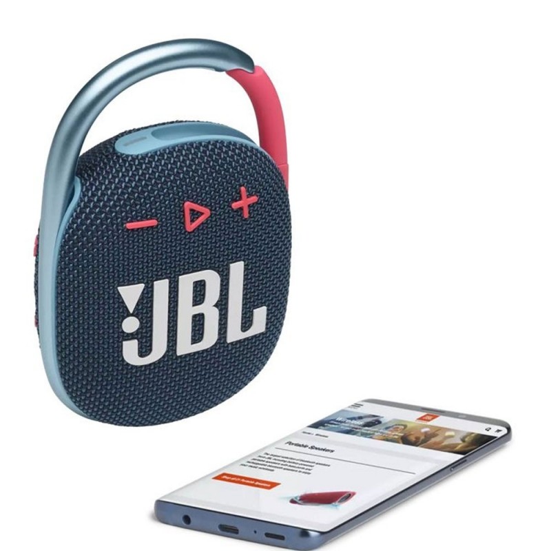 JBL CLIP 4 Bluetooth Speaker Portable Case Waterproof and Dustproof IP67 | Blue Pink