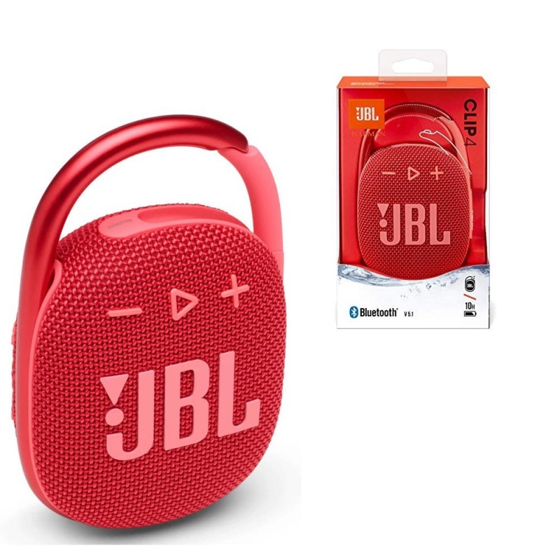JBL CLIP 4 Bluetooth Speaker Portable Case Waterproof and Dustproof IP67 | Red