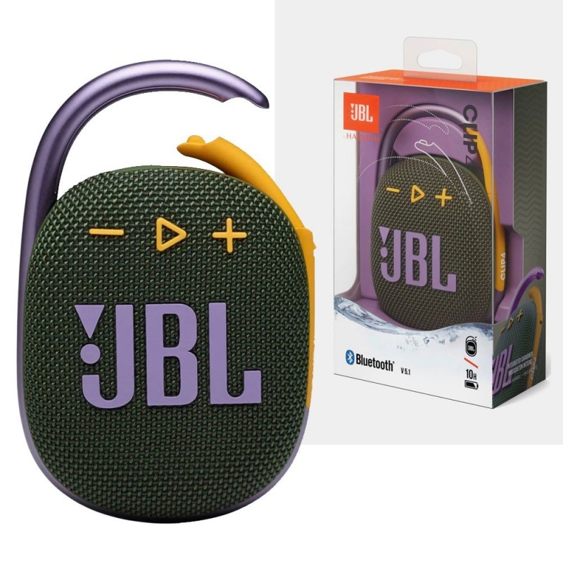 JBL CLIP 4 Bluetooth Speaker Portable Case Waterproof and Dustproof IP67 | Green