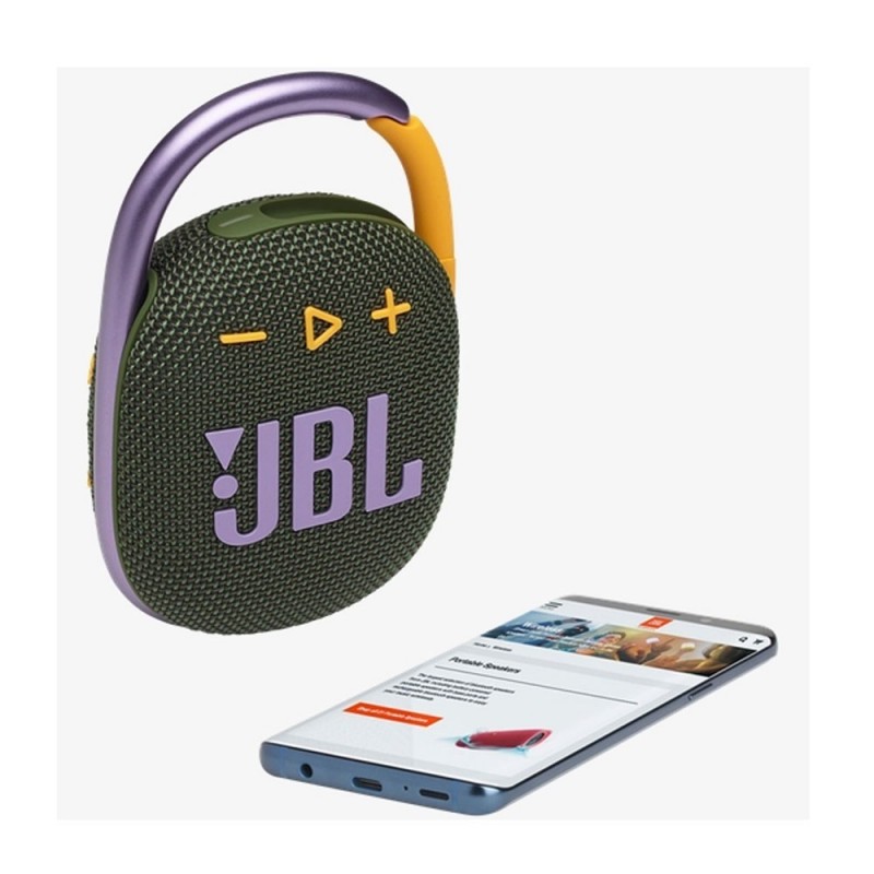 JBL CLIP 4 Speaker Bluetooth Cassa Portatile Waterprood e Dustproof IP67 | Verde