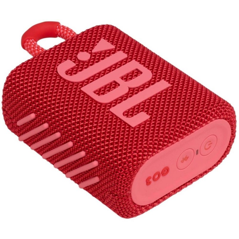 JBL GO 3 Speaker Bluetooth Cassa Portatile Waterproof e Dustproof IP67 | Rosso
