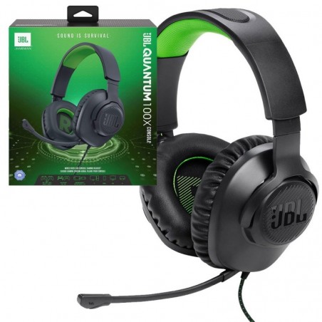Immagine prodotto JBL QUANTUM 100X Cuffia Gaming Over-Ear Con Filo Nero/Verde