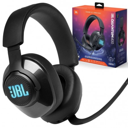 Foto di JBL QUANTUM 400 Cuffia Gaming Over-Ear Con Filo Quantum Surround RGB Nero - JBL