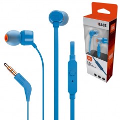 Acquista JBL T110 Cuffie Auricolari Con Filo + Comando e Microfono | Blu in vendita