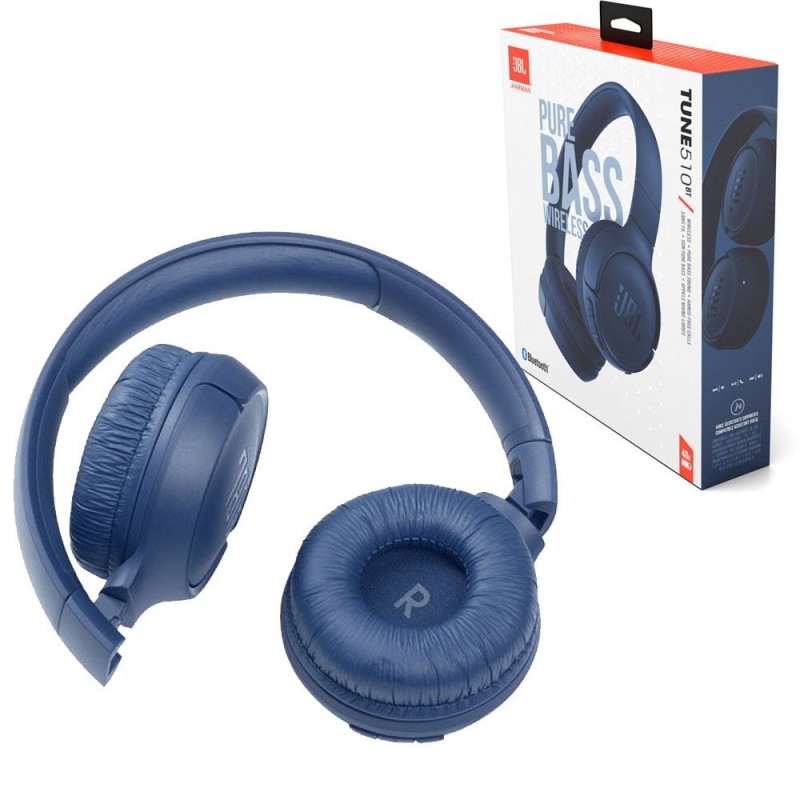 JBL TUNE 510 T510 Bluetooth On-Ear Headphones with On-Ear Controls and Microphone | Blue