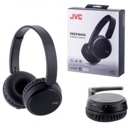 Immagine prodotto JVC Cuffie DEEPBASS WIRELESS On-Ear Bluetooth HA-S36W-B-U | Nero