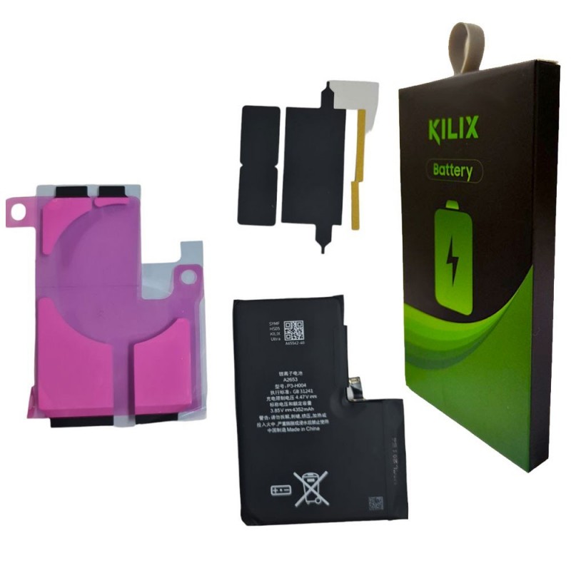 KILIX SELECT Batteria Compatibile DECODE ULTRA per Apple iPhone 13 Pro Max A2643 A2484 A2641 A2644 A2645 4352mAh NO POP UP