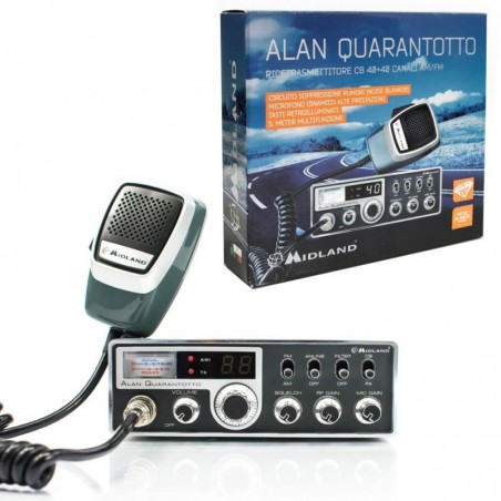 Acquista MIDLAND ALAN 48 Quarantotto Radio CB Ricetrasmittente Veicolare 40 Can. AM/FM su Smartness