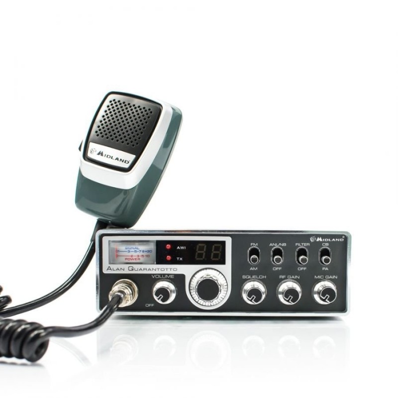 MIDLAND ALAN 48 Quarantotto CB Radio Mobile Transceiver 40 Channels AM/FM