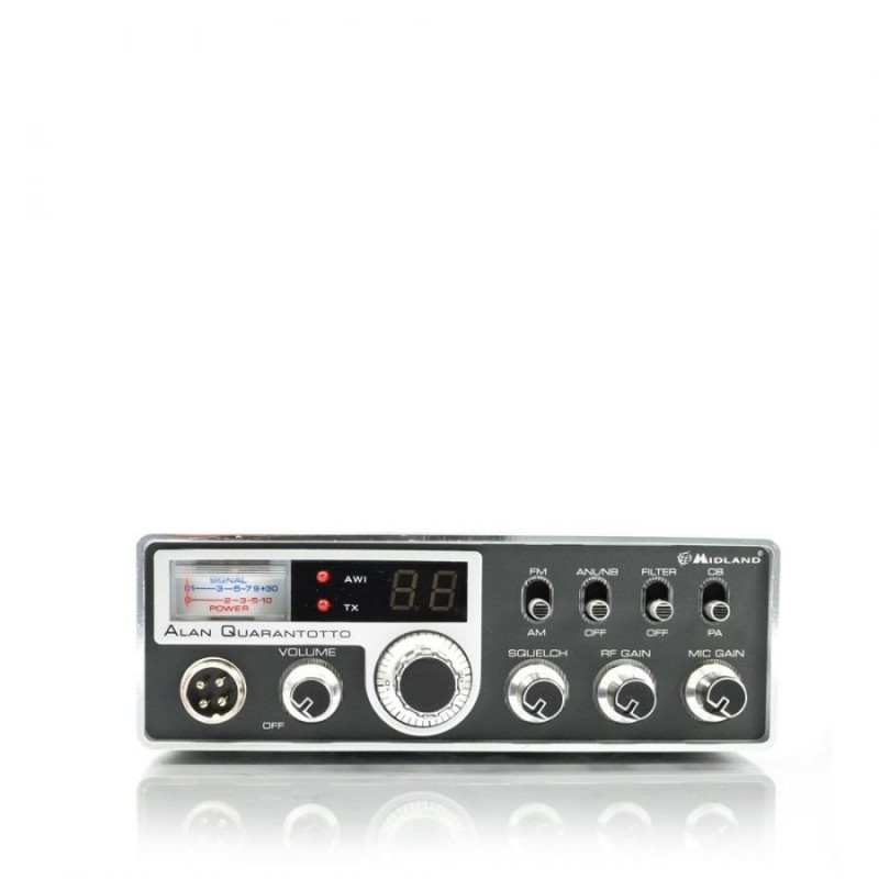 MIDLAND ALAN 48 Quarantotto Radio CB Ricetrasmittente Veicolare 40 Can. AM/FM