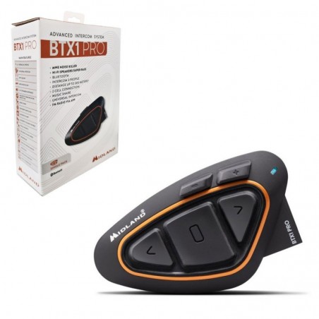 MIDLAND MIDLAND BTX1 PRO Singolo Interfono Moto Bluetooth Auricolare da Casco ED. 2022 for sale