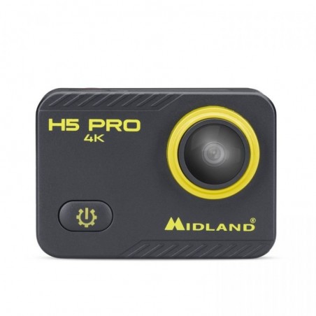 MIDLAND H5 PRO ACTION CAM 4K WI-FI Videocamera con Custodia Waterproof 30MT Accessori Inclusi