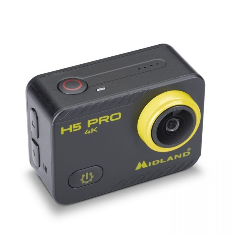 MIDLAND H5 PRO ACTION CAM 4K WI-FI Videocamera con Custodia Waterproof 30MT Accessori Inclusi
