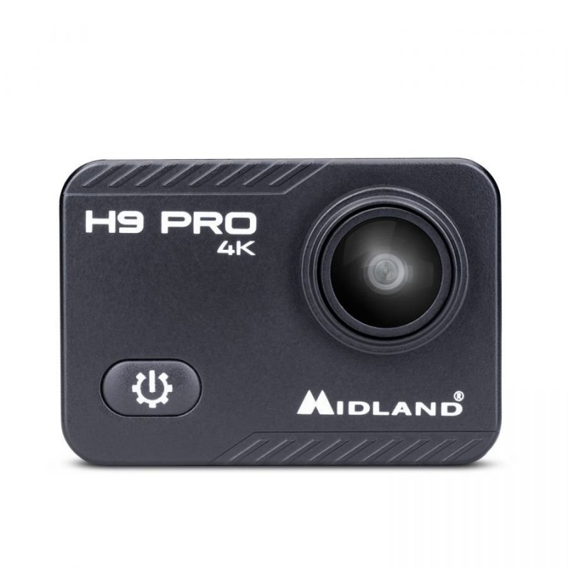 MIDLAND H9 PRO ACTION CAM 4K WI-FI Videocamera con Custodia Waterproof 30MT Accessori Inclusi