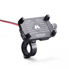 Discover MIDLAND MH-PRO USB Motorcycle Mount for Smartphone with Charger included details