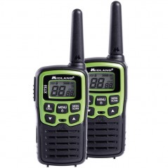 Midland XT30 Dual Band Walkie Talkie Radio Transceiver | Black and Green