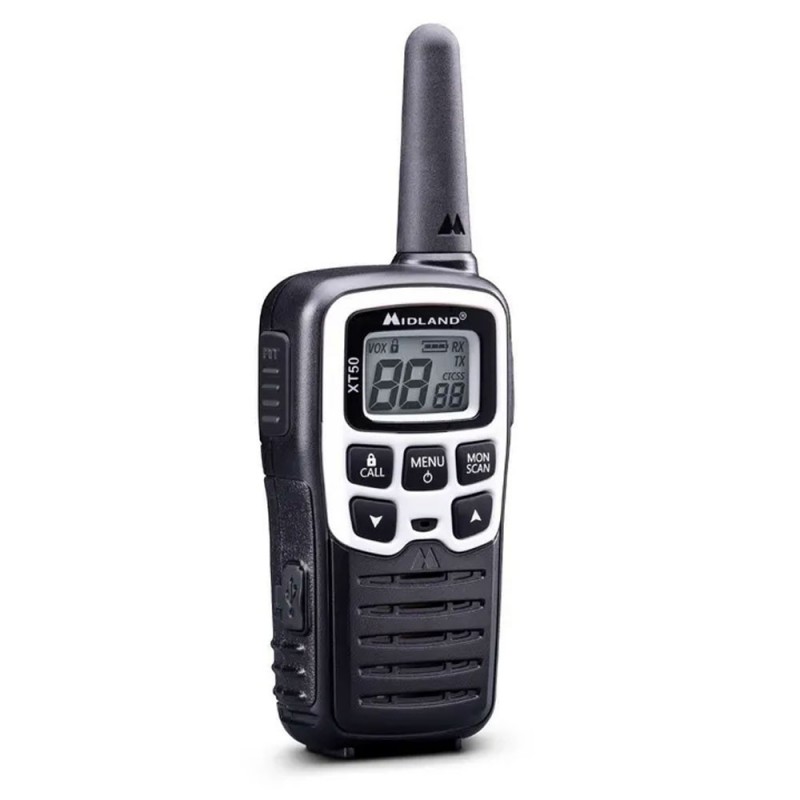 Midland XT50 Dual Adventure Walkie Talkie Radio Transceivers | Black