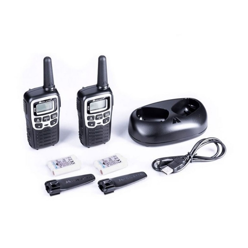Midland XT50 Doppio Walkie Talkie Radio Ricetrasmettitori | Nero