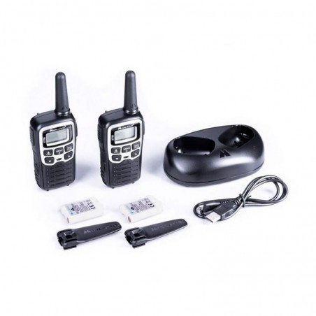 Midland XT50 Doppio Walkie Talkie Radio Ricetrasmettitori | Nero