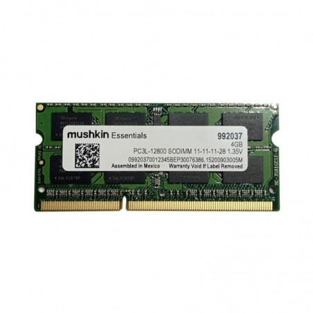 Acquista MUSHKIN Essentials Memoria DDR3 4Gb PC3L-12800 SODIMM 1600MHz 1.35V su Smartness