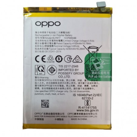 Oppo Service Pack Batteria BLP817 Originale per A15 / A15s | CPH2185 CPH2179