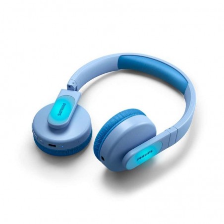 Foto di Philips Cuffie Bluetooth per Bambini Kids TAK4206 Wireless Con Volume Limitato | Blu - Philips