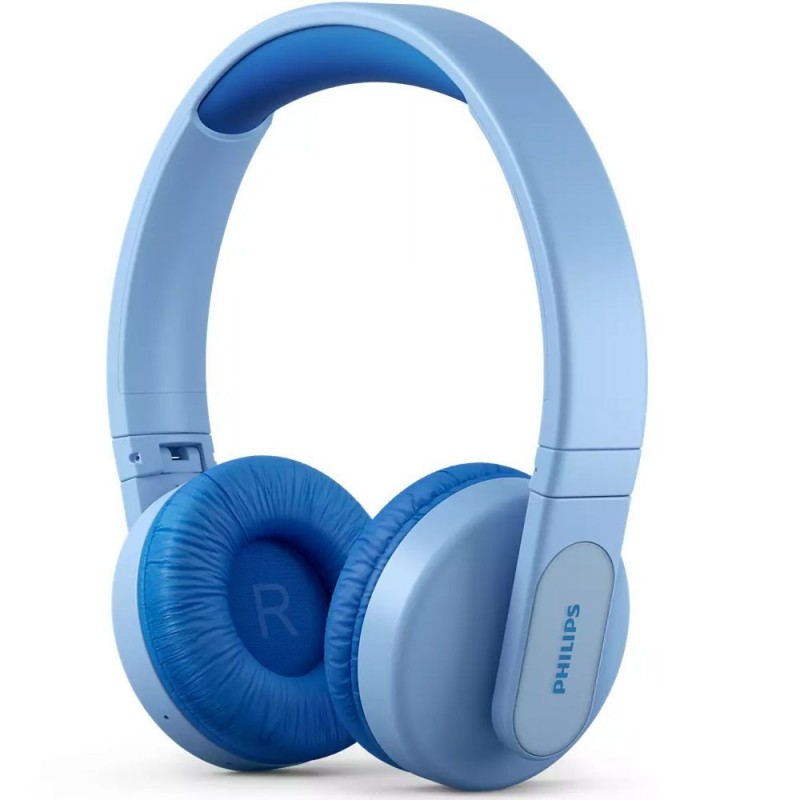 Philips Cuffie Bluetooth per Bambini Kids TAK4206 Wireless Con Volume Limitato | Blu