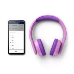 Foto di Philips Cuffie Bluetooth per Bambini Kids TAK4206 Wireless Con Volume Limitato | Rosa - Philips