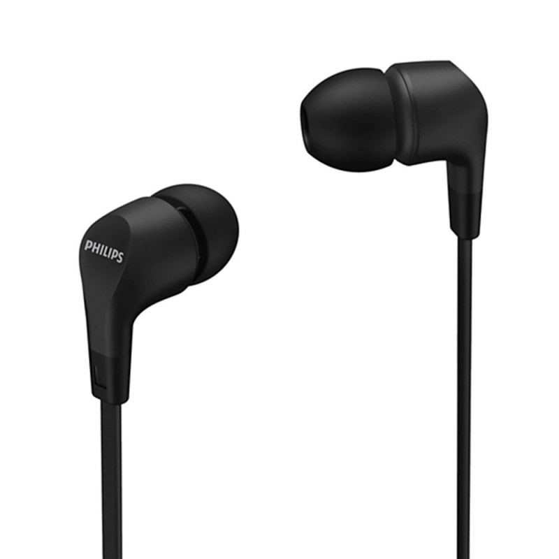 Philips TAE1105 Wired In-Ear Headphones with In-Line Remote | 3.5mm Jack | Black