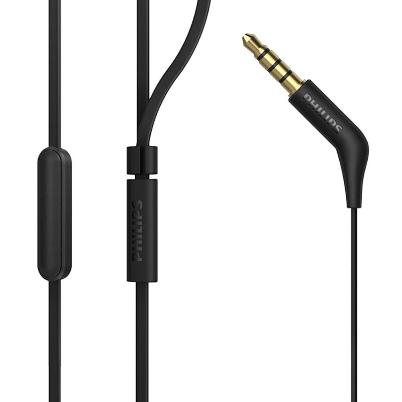 Philips TAE1105 Wired In-Ear Headphones with In-Line Remote | 3.5mm Jack | Black
