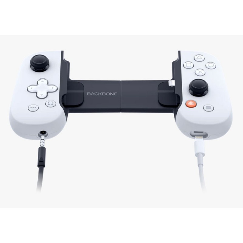 PlayStation BackBone One Controller for iPhone | Intuitive Controls, 3.5mm Headphone Jack | White PlayStation BackBone One Controller for iPhone | Intuitive Controls, 3.5mm Headphone Jack | White