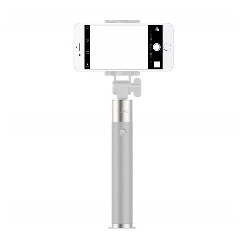 Puro Asta Selfie + Smart Stick Controllo Remoto Bluetooth | Grigio