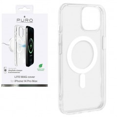 Acquista Puro Custodia in TPU con magneti integrati ''LITE MAG COVER'' per iPhone 14 Pro Max | Trasparente su Smartness