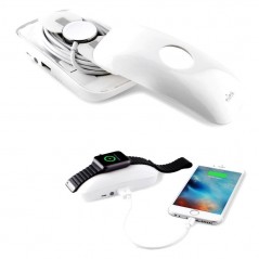 Acquista Puro Powerbank Premium Apple Watch "DUAL iPower" 4000mah Bianco su Smartness