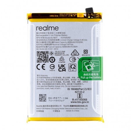 Realme Service Pack Batteria BLP877 Originale per 8i | RMX3151 