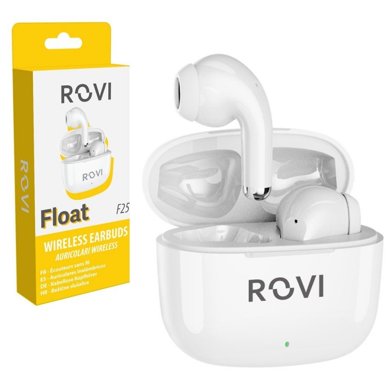 Rovi F25 FLOAT TWS True Wireless Bluetooth Headset White