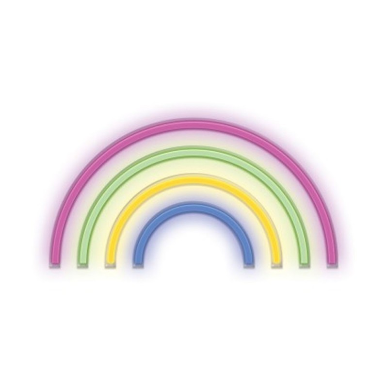 ROVI Forever Light Neon Lamp Decorative LED Light USB PLUG Switch On-Off | Rainbow